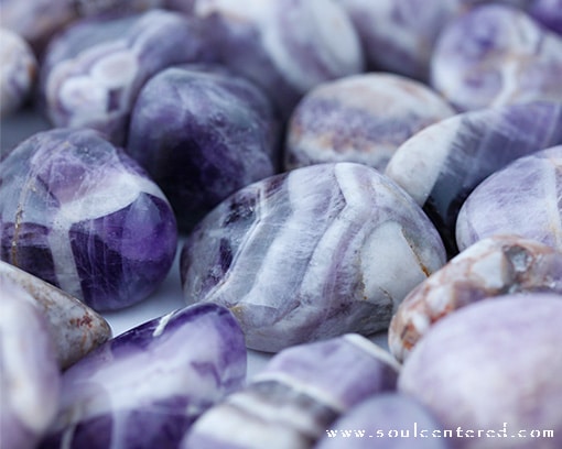 Banded Amethyst Tumbled