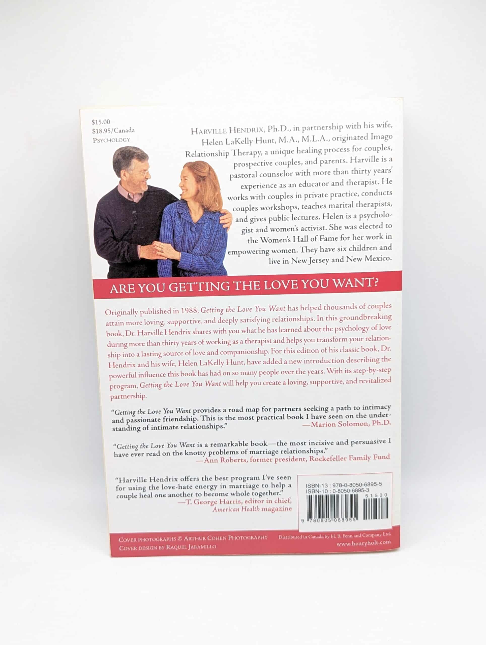 "Getting the Love You Want: A Guide for Couples" by Harville Hendrix, PhD - Image 2
