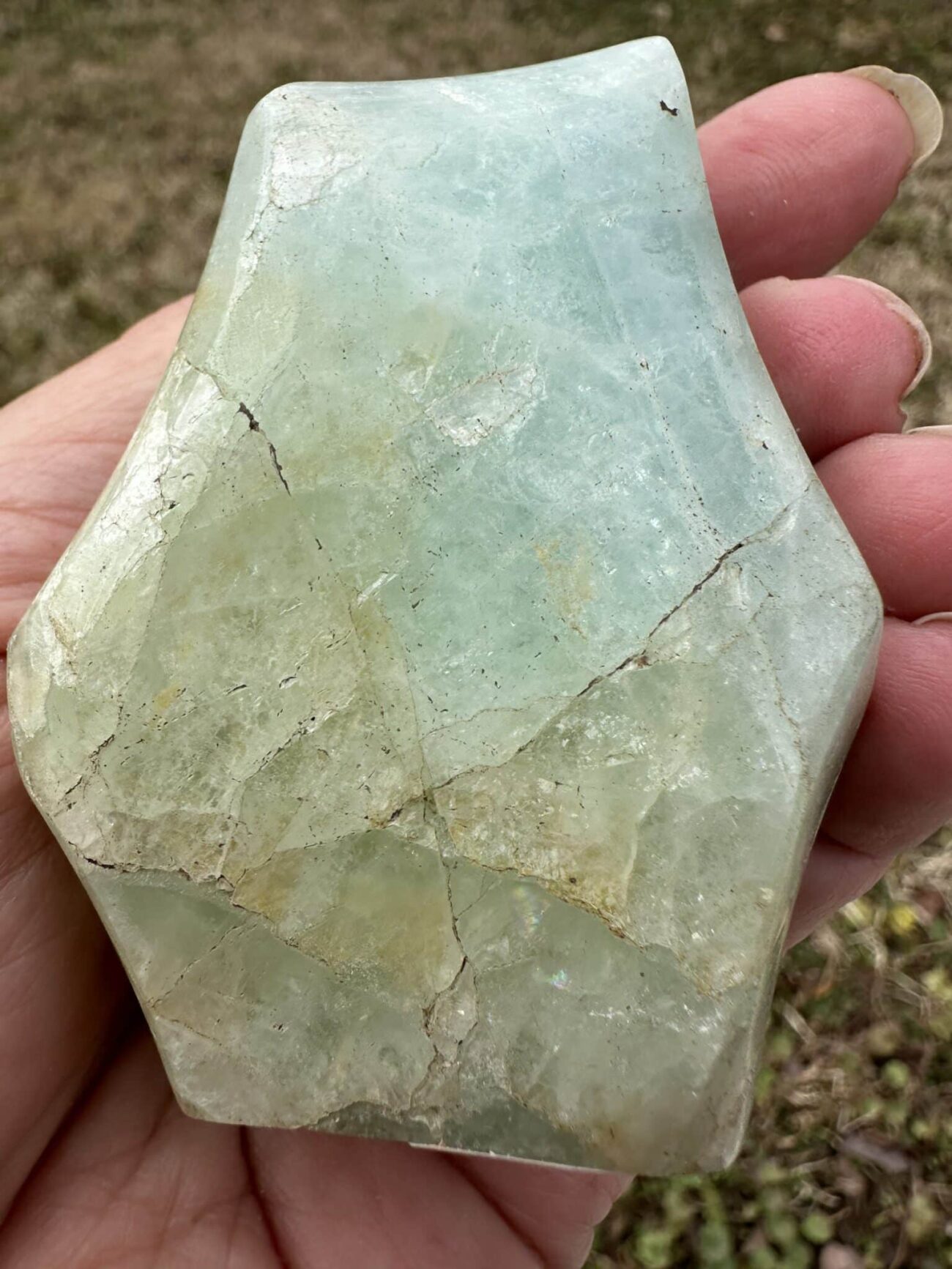 Aquamarine Free Form Polished Shape AQPS3 Old Stock