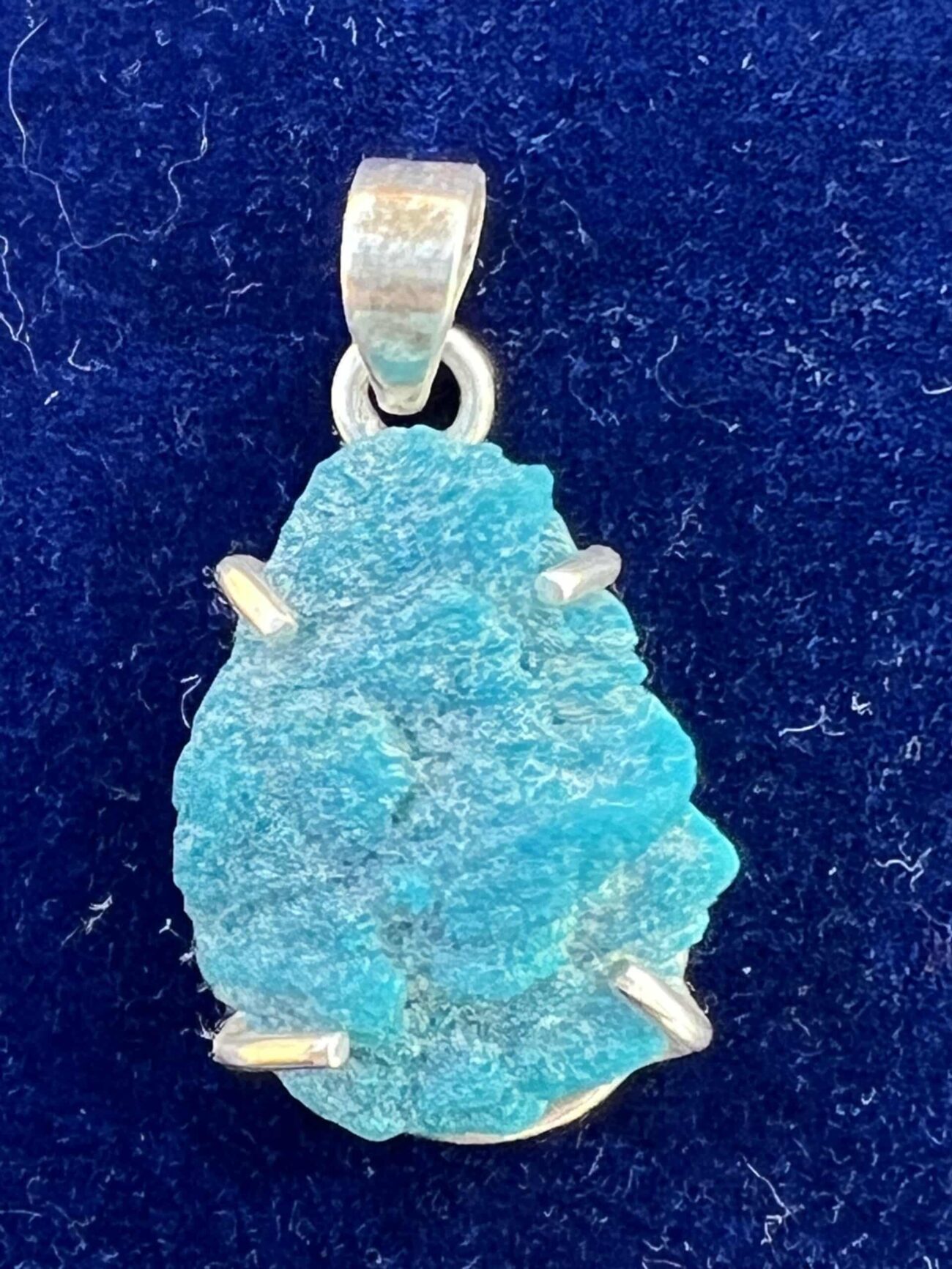Cavencite Free Form Pendant in Sterling Silver