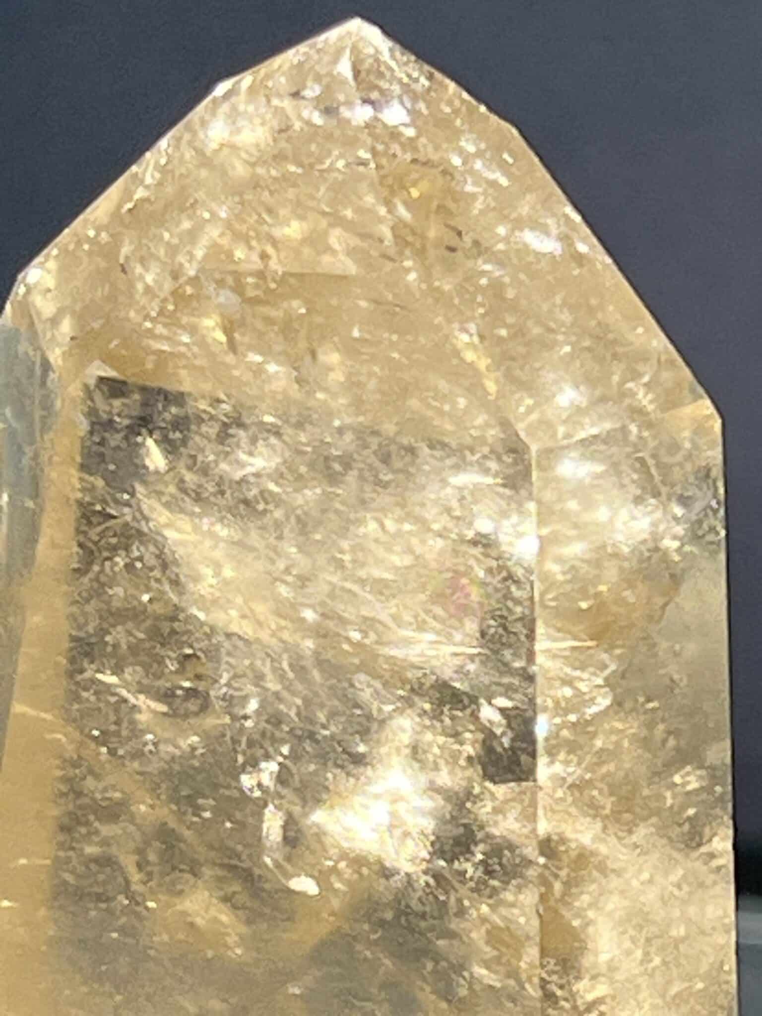Natural Citrine Rainbow Point Brazil (Old Stock) NCP17 RARE - Image 3