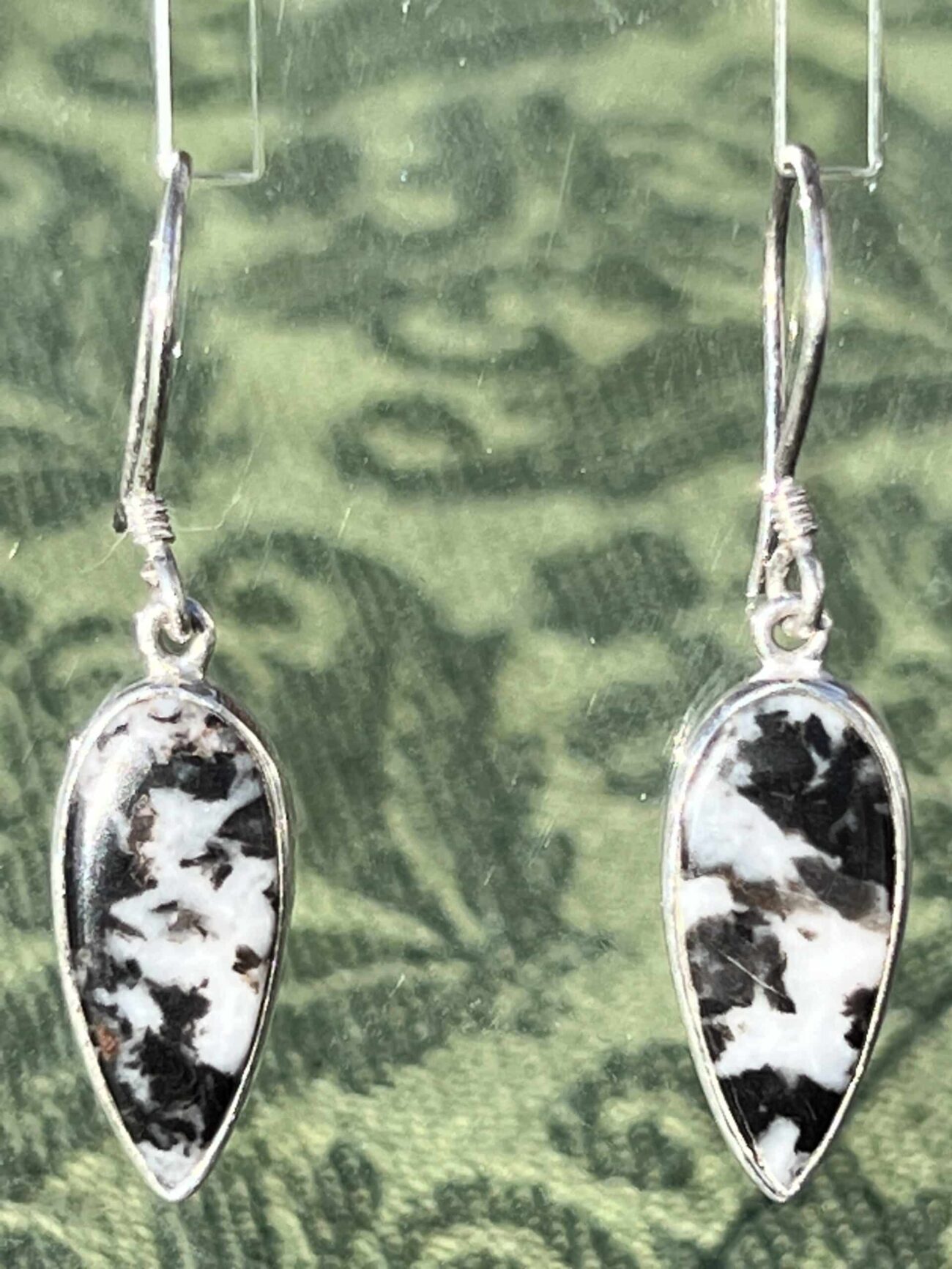 Jasper Drop Earrings in Sterling Silver