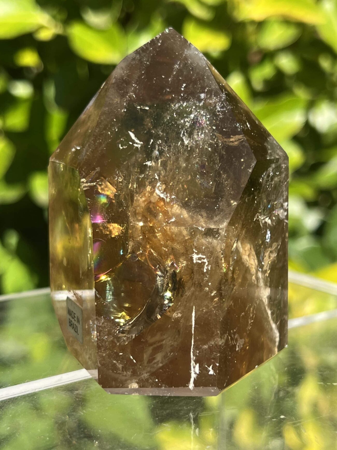 Old Stock Brazilian Smoky Citrine Channeling Crystal