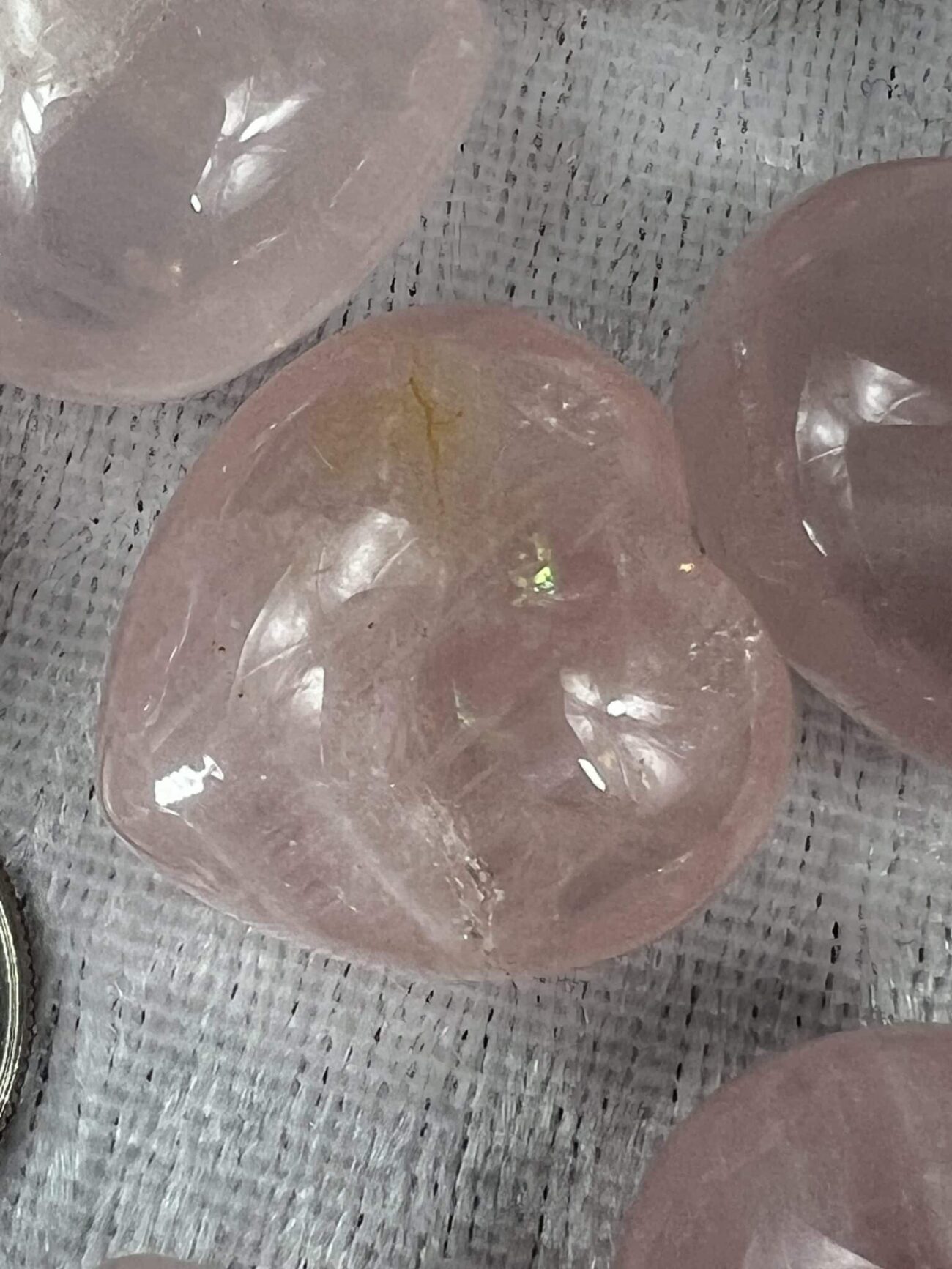 Super Gemmy Rose Quartz Hearts