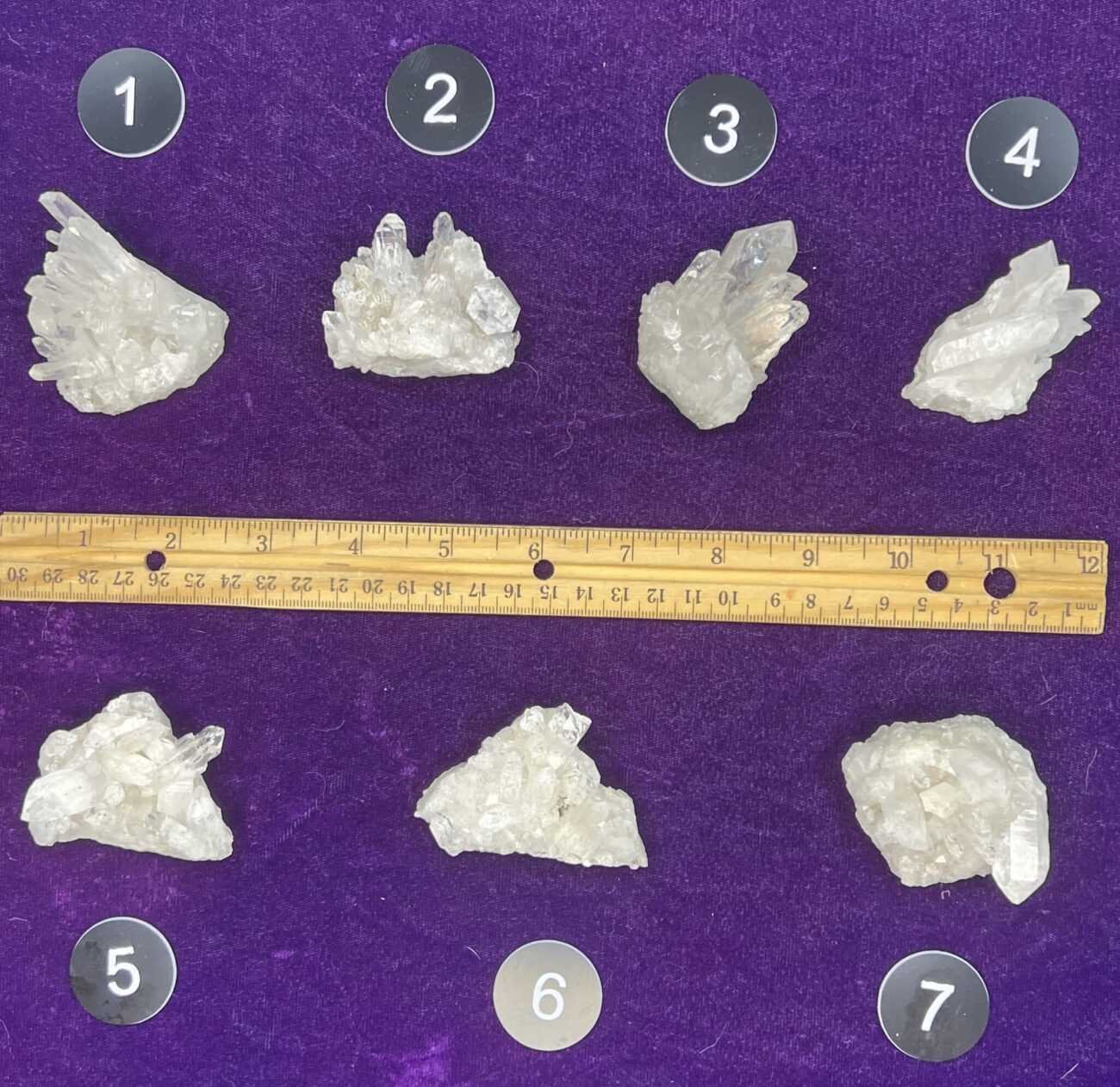 Clear Quartz Small Cluster Group A from Brazil featuring individually photographed crystal clusters. Choose your exact piece from the available variations.