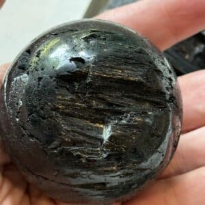 Black Tourmaline Character Sphere — 2.11inch (8.1 oz) Protection Stone