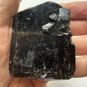 Black Tourmaline Double Terminated Crystal #3 – Premium Protection Stone 135g