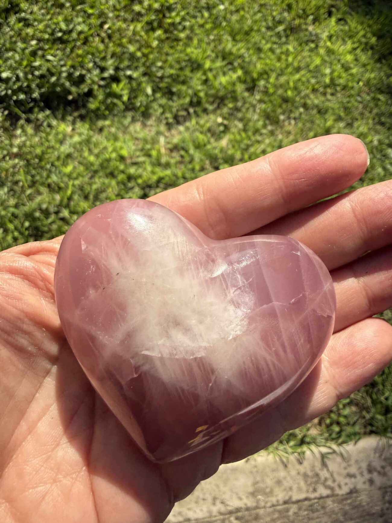 Collector Brazilian Rose Quartz Heart