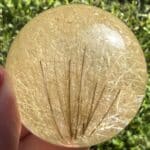Rutilated Quartz Sunburst Sphere
