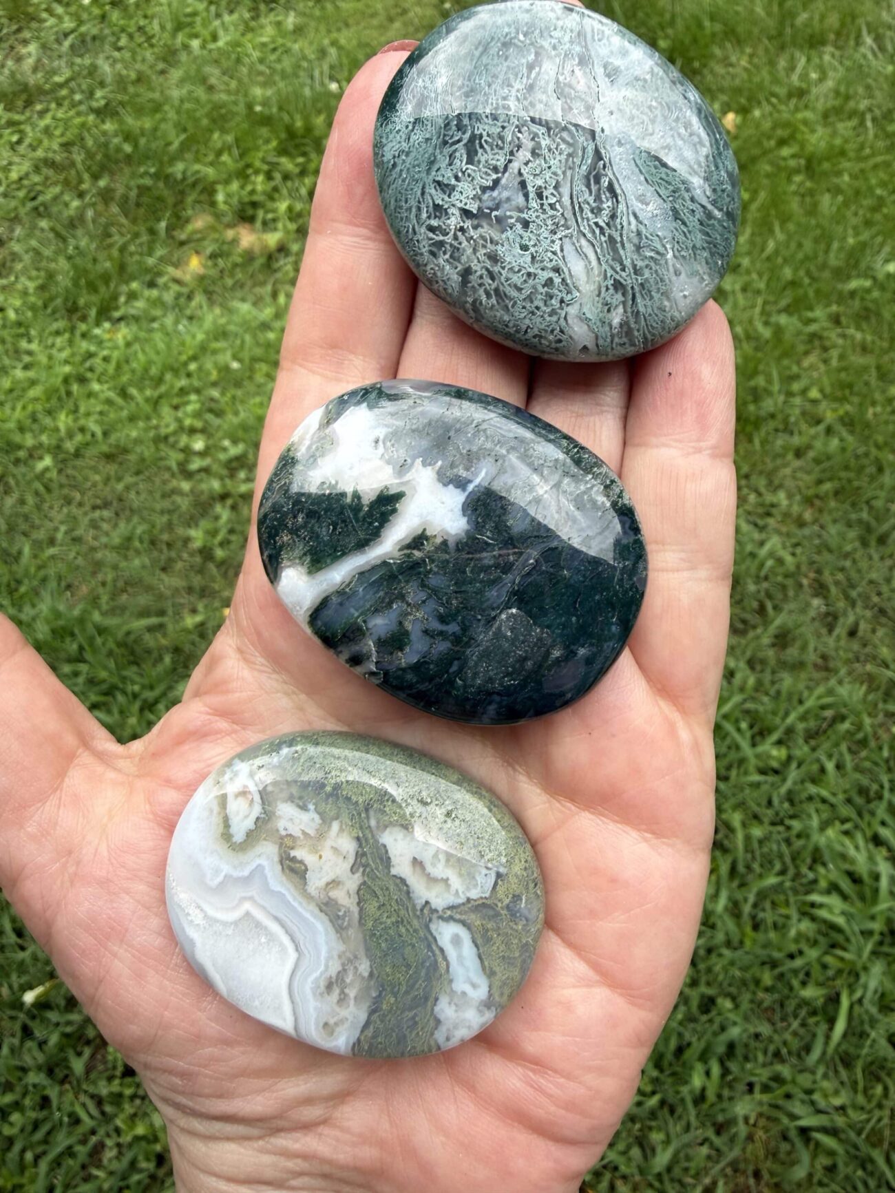 Moss Agate Pillows