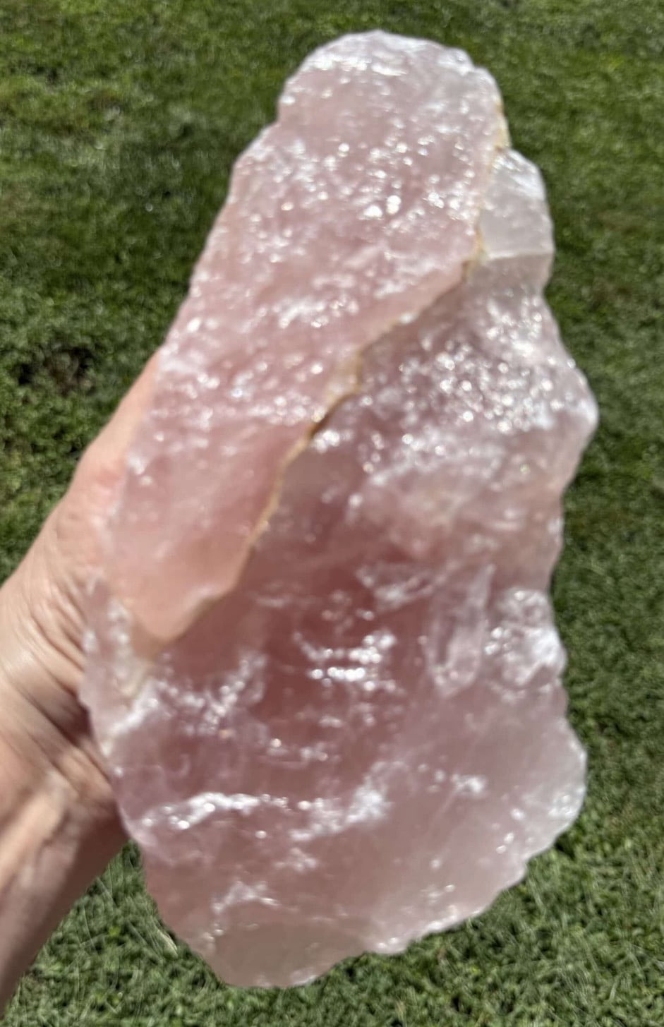 Large Translucent Brazilian Rose Quartz